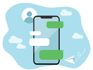 スマートフォンのトーク画面のイメージ