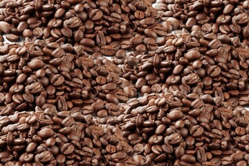 Roasted aroma coffee beans background