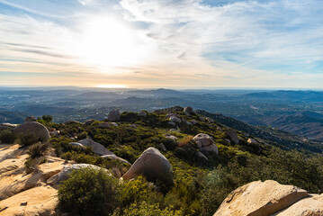 Potatoship Rock Panorama In California