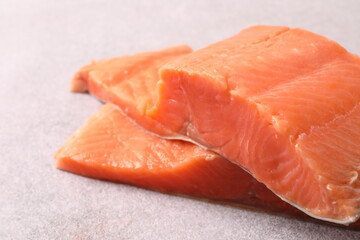 fresh salmon fillet