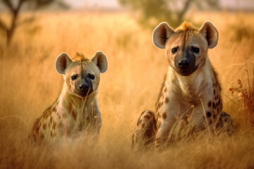 Obraz premium Hyena, animal in nature, Wildlife Africa.