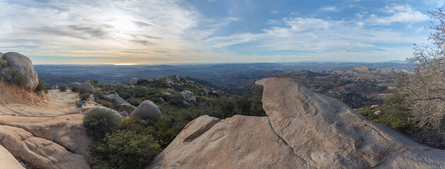 Potatoship Rock Panorama In California