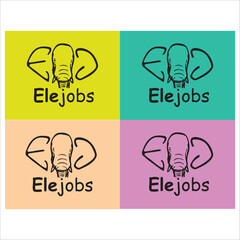 Elejobs Elephant logo designs