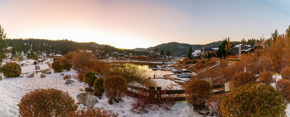Bigbear Moutain In California Snow Hiking