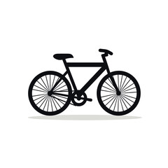 Fototapeta na wymiar Bicycle. Bike icon vector. Cycling concept. Sign for bicycles path Isolated on white background. Trendy Flat style for graphic design, logo, Web site, social media, UI, mobile app, EPS10