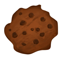 Chocolate Chip Cookies Baked from the oven has a crispy texture.
