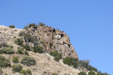 Fototapeta na wymiar Mountain Zebra National Park, South Africa: typical rocky outcrop