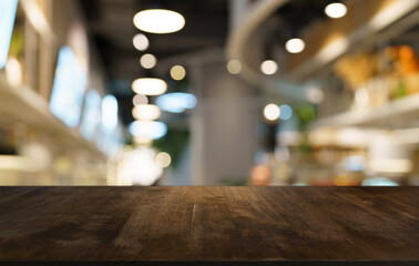 Empty wood table top and blur of out door garden background Empty wooden table space for text marketing promotion. blank wood table copy space for background