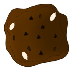 Cookie cereals chocolate drawing.