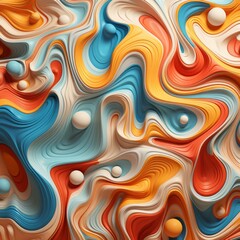 Obraz premium Fluid Artistry Patterns