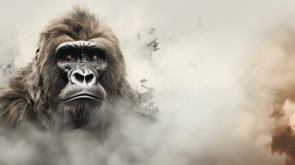 Majestic Gorilla Amidst the Verdant Forest