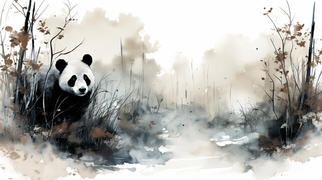 Panda's Haven: A Majestic Encounter in the Bamboo Forest