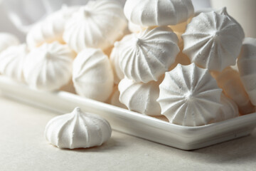 Small white meringues.