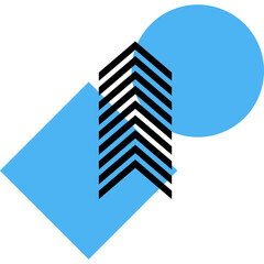 Circle Geometric Memphis