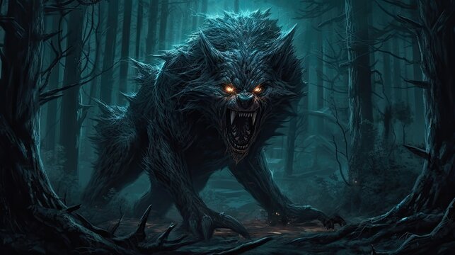 Deep in the heart of a mysterious jungle a werewolf