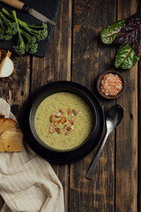 vegetable soup with bacon