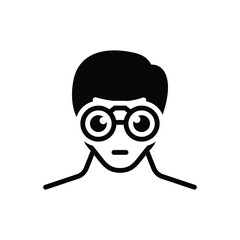 Black solid icon for look