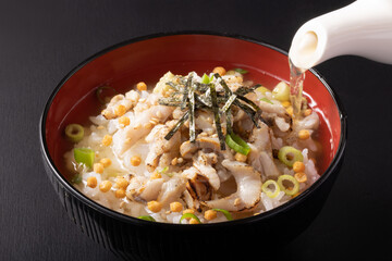 炙り鯵の茶漬け
