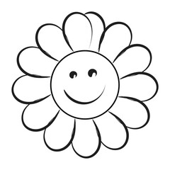 Cute Sun Art. Happy Sun for print. Smiling Sun vector illustration use as card, sticker or T Shirt