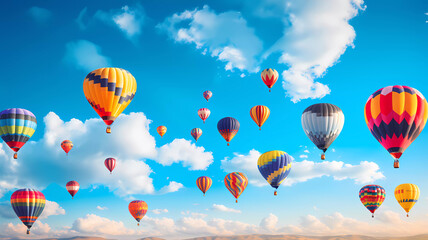 Obraz premium hot air balloons in sky