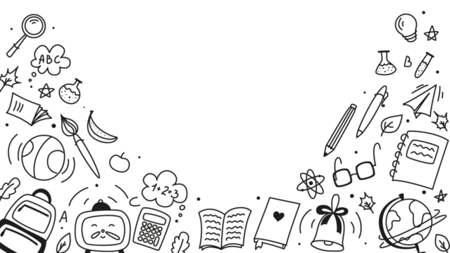 Background for school, school theme, school doodles, inscription in a notebook, training, lessons, time for training, Set of school tools, set of education icons, back to school - Powered by Adobe