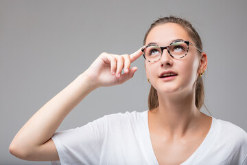 Eureka moment visible on woman's face