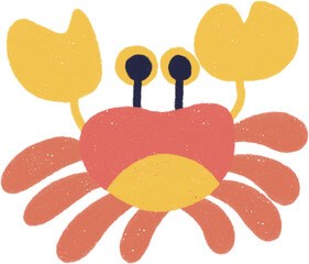 Cute Marine Life Cartoon Hand drawn Illustration