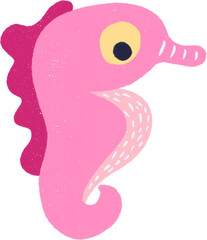 Cute Marine Life Cartoon Hand drawn Illustration