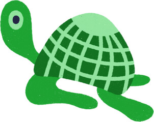 Cute Marine Life Cartoon Hand drawn Illustration