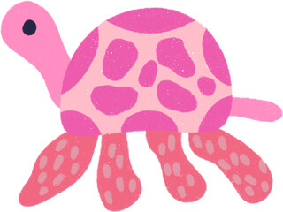 Cute Marine Life Cartoon Hand drawn Illustration