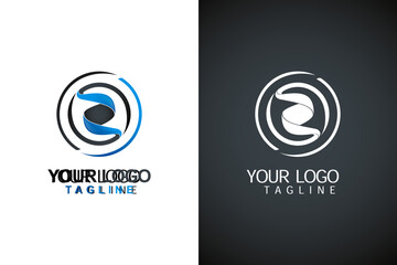 initial Z logo design vector template with editable text