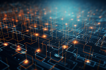 Fototapeta premium abstract algorithm technology background. generations ai