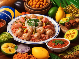 Realistic Brazilian Food