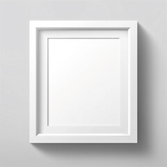 Simple frame layout with white background