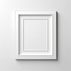 Simple frame layout with white background