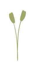 Gardening Element Illustration. Plant And Flower Illustration. Summer, Spring Season Elements.