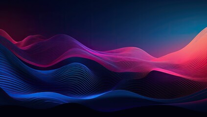 Abstract waves glowing colors