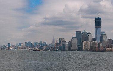 Obraz premium photo of the new york cityscape taken from brooklyn