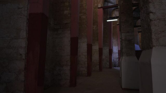 Arena pillars in the corridor North Africa Oran Algeria