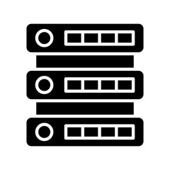 database  icon or logo isolated sign symbol vector illustration - high quality black style vector icons
