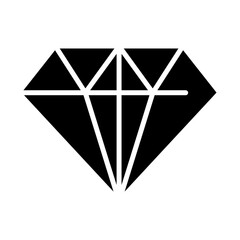 gemstone icon or logo isolated sign symbol vector illustration - high quality black style vector icons