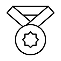 medal icon or logo isolated sign symbol vector illustration - high quality black style vector icons