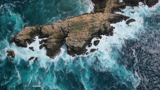 The beaches of Punta Cometa, Mazunte, Oaxaca from the sky