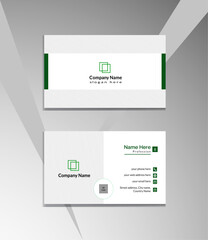 Clean and modern business card template with smart color. 