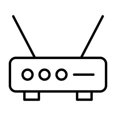 modem icon or logo isolated sign symbol vector illustration - high quality black style vector icons