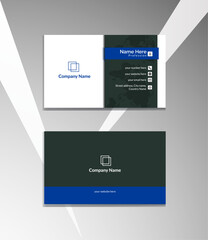 smart and modern business card design template, Clean professional business card, visiting card.