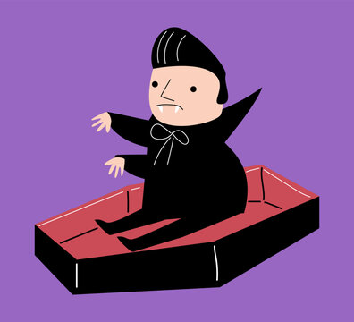 recommend clip art: Dracula . Halloween cartoon characters . Vector .