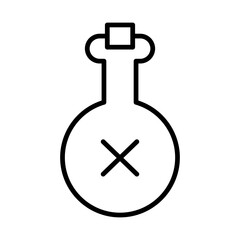 poison icon or logo isolated sign symbol vector illustration - high quality black style vector icons