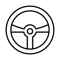 Fototapeta premium steering wheel icon or logo isolated sign symbol vector illustration - high quality black style vector icons