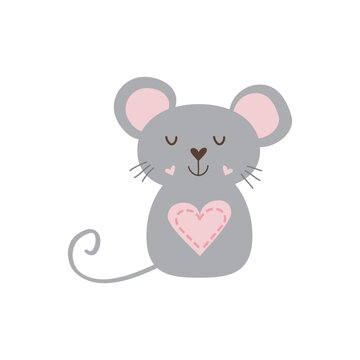 mouse with heart